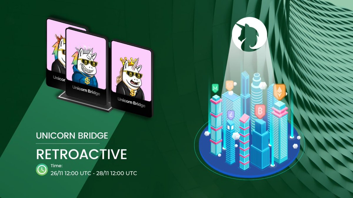 UnicornB_NFT's tweet photo. 🔥Retroactive🔥

1️⃣: Like + Retweet this Post
2️⃣: Join our community: https://t.co/qVR468vmsP
3️⃣: Mint NFT at: https://t.co/1O2by0KHlo
4️⃣: Swap NFT from ETHW to BSC at: https://t.co/7sk5fyy1bH

⚡️Limited: 1000NFTs https://t.co/bbMmkzoqLX