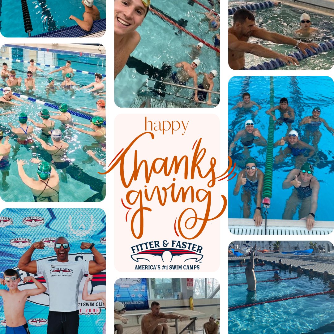 From all of us at Fitter &amp; Faster...HAPPY THANKSGIVING! We hope you have a safe, fun and filling holiday! 
.
.
#thanksgiving #thankful #holiday #swimming #swimcamps #swimfamily