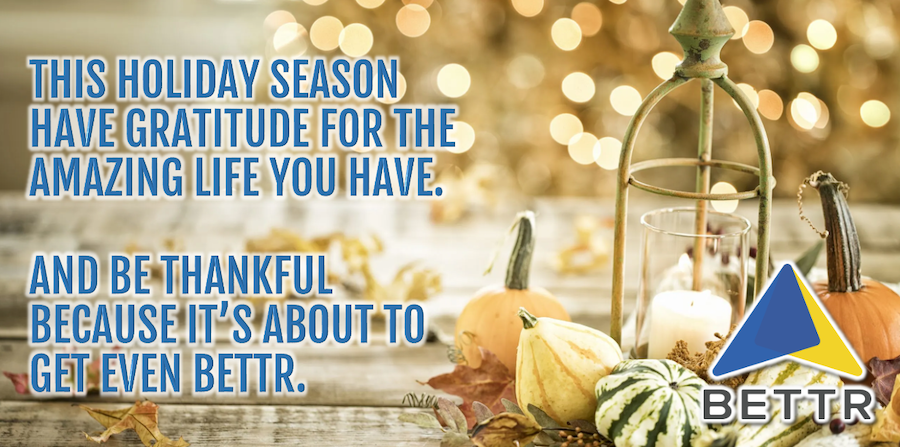 ABettrLife1's tweet photo. Happy Thanksgiving from Bettr! #Bettr #ABettrLife #Thanksgiving https://t.co/5mjivqsGiI