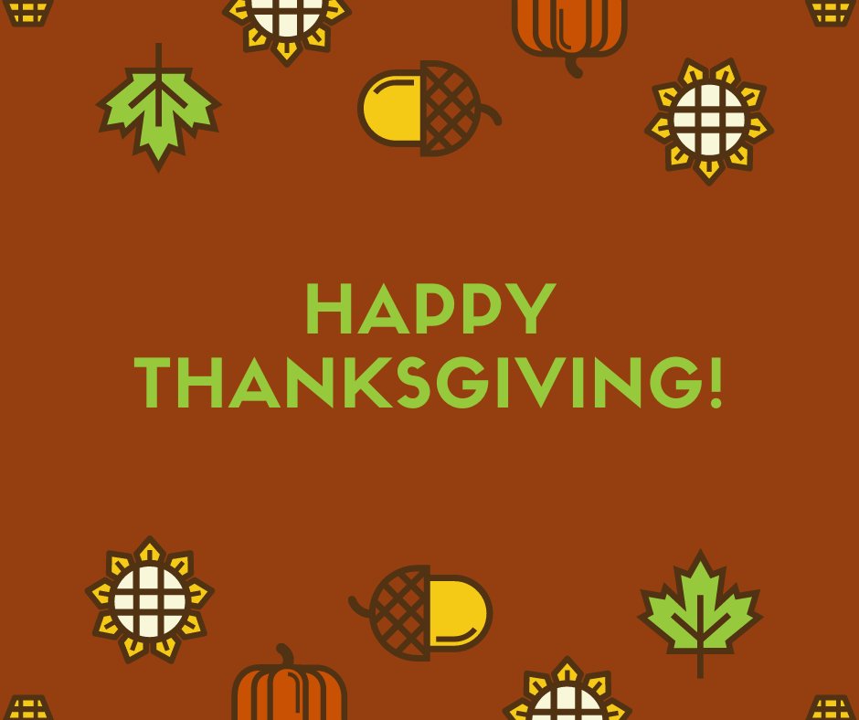 Subsite's tweet image. Happy Thanksgiving from our crew to yours!