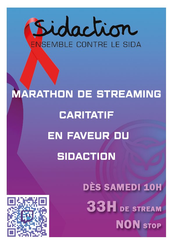 Notre BDE organise son stream caritatif pour le <a href="/Sidaction/">Sidaction</a> ce week-end ❤️

Rendez-vous sur <a href="/TwitchFR/">Twitch FR</a>, sur notre chaîne samedi à partir de 10h 👇🏻

m.twitch.tv/owlinbde

<a href="/Alta_San_/">Alta_San</a> a déjà répondu présent, il vous proposera une animation #speedrun 🏃
#Streaming #jeuxvideo