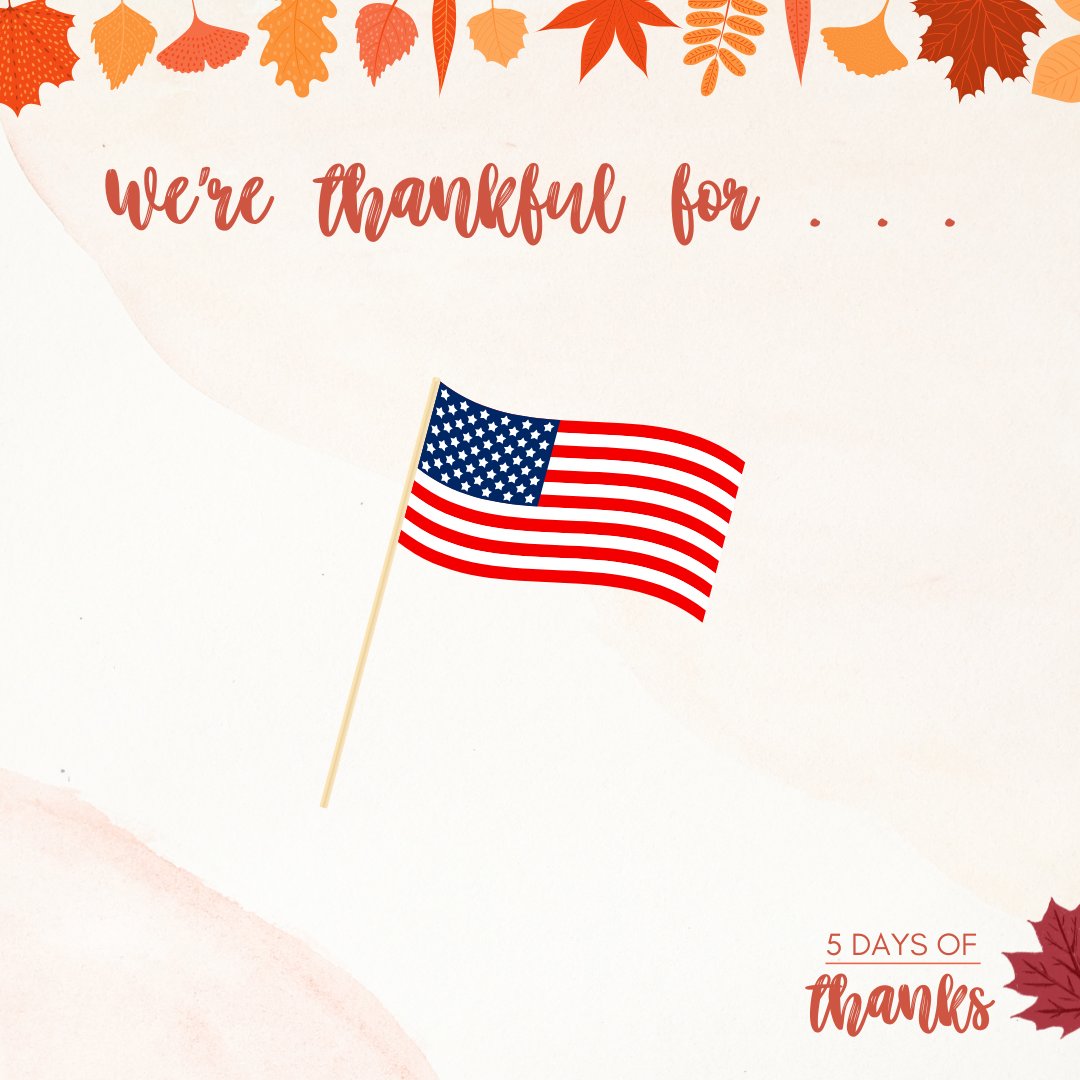 CltSharon's tweet photo. We're thankful for this country! The Lord has greatly blessed America, and we should remember to thank him for this. Being able to live without fear of religious persecution is a great blessing!

#5DaysOfThanks https://t.co/GSae2YQjKH