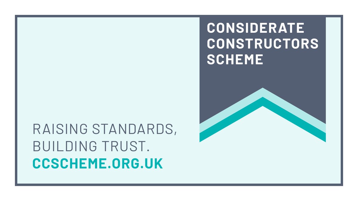 The Considerate Constructors Scheme has a new logo! Our new branding has been updated to represent the Scheme’s commitment to supporting continuous improvement within the industry and working to raise standards and build trust. Learn more - ccscheme.org.uk