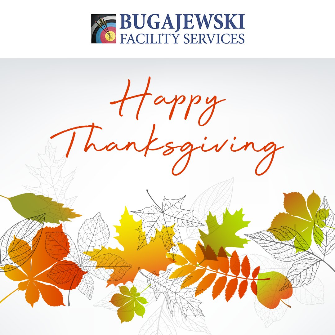 benbugajewski's tweet photo. #BugajewskiFacilityServices would like to wish all of our followers, employees, and clients a very Happy Thanksgiving.

#commercialcleaners #facilitycleaning #healthcarecleaning #thanksgiving #happythanksgiving #professionalcleaners #cleaningservices #buckscountycleaning https://t.co/gdro2mMYeq
