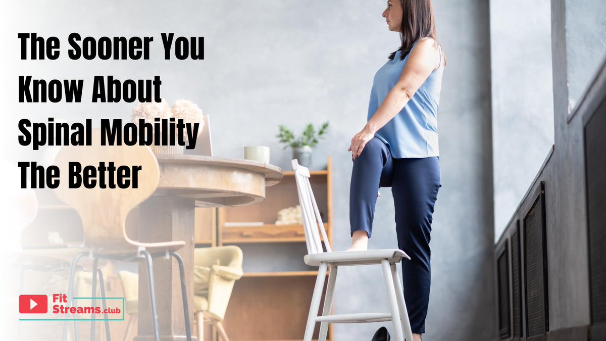 Staying healthy and active requires paying attention to your whole body – including your spine! mobility. #spinehealth #spinemobility Read more:  fitstreams.club/blog/35-minute…