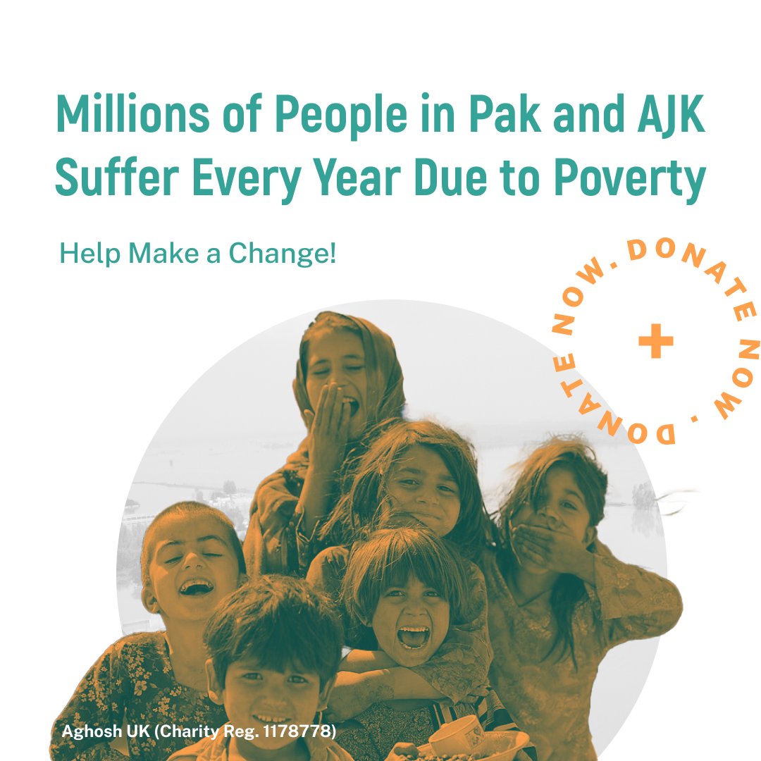 aghosh_uk's tweet photo. Poverty holds a person back like nothing else. Millions of people in Pakistan and AJK suffer because of it. We are on a mission to lift people out of poverty and towards a better future. Help make a change. 

#aghoshuk #aghoshukrelief #povertyalleviation  #pakistanfloods2022 #sos https://t.co/EQA5A9YOWU