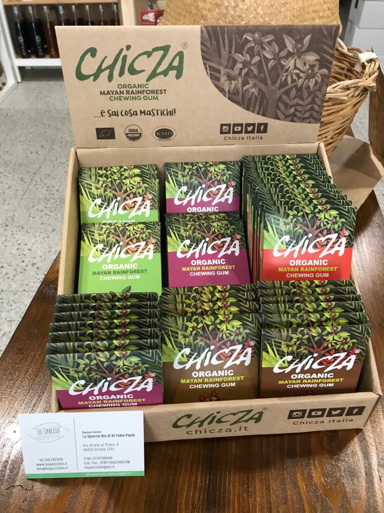EcolBio's tweet photo. Sei ad #Ortona e vuoi provare Chicza⁉️ No problem 😎 
Ci trovi presso “Lo Spaccio Bio” in via Girata al Piano 6 📍 Ti aspettiamo 😋 Grazie Gianluca #NaturalVitalFood 💚
#abruzzo #negoziobiologico #negozibio #news #chicza #chewinggum #biologico #vegan #biodegradabile #organic https://t.co/3EmzlIfxhT