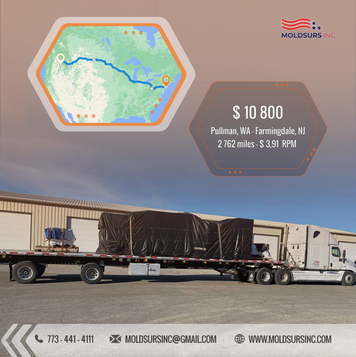 Moldsurs Inc develops unique logistics solutions! 🔥🔥🔥
📞 Call us at: +1 773-441-4111
✉️ Or email us at: moldsursinc@gmail.com
#logistics #logisticssolutions #CDL  #freight  #truckdrivers #owneroperator