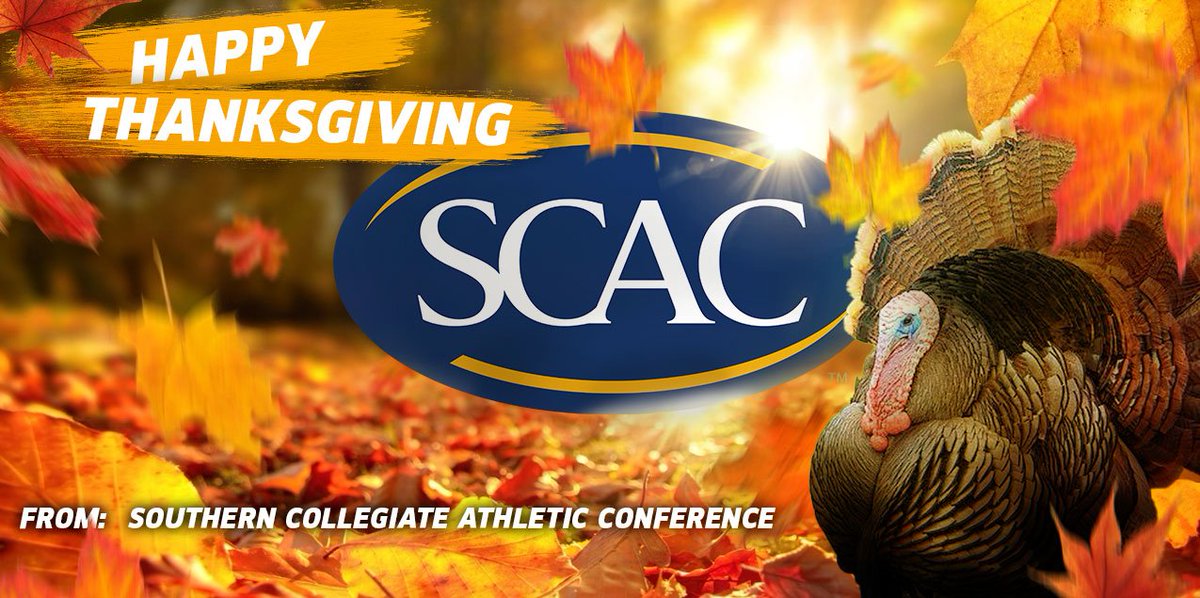 SCAC_Sports's tweet photo. Wishing all of #SCACnation a Happy Thanksgiving! 🦃 https://t.co/id9fQzXHOv
