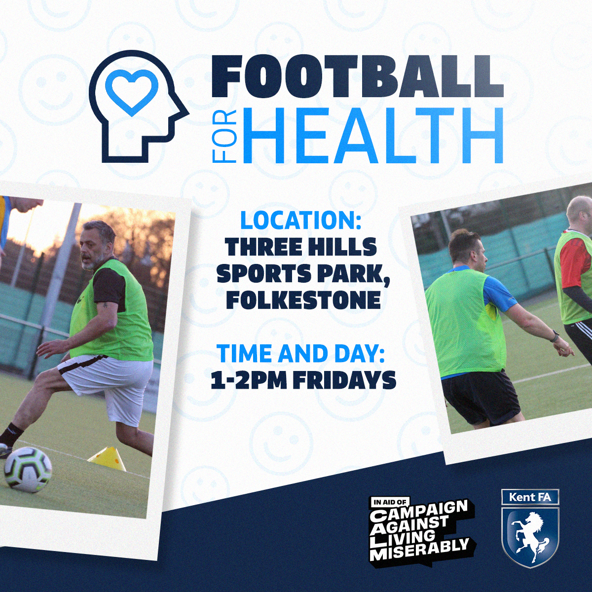KentFA's tweet image. FREE FOOTBALL IN FOLKESTONE | If you're looking to get back into #football, come and join us for a free friendly #kickabout at Three Hills Sports Park in #Folkestone ⚽

Sessions start this week! 🙌

Sign up 👉 bit.ly/3Xskfsa

#KentFootball #grassrootsfootball #health