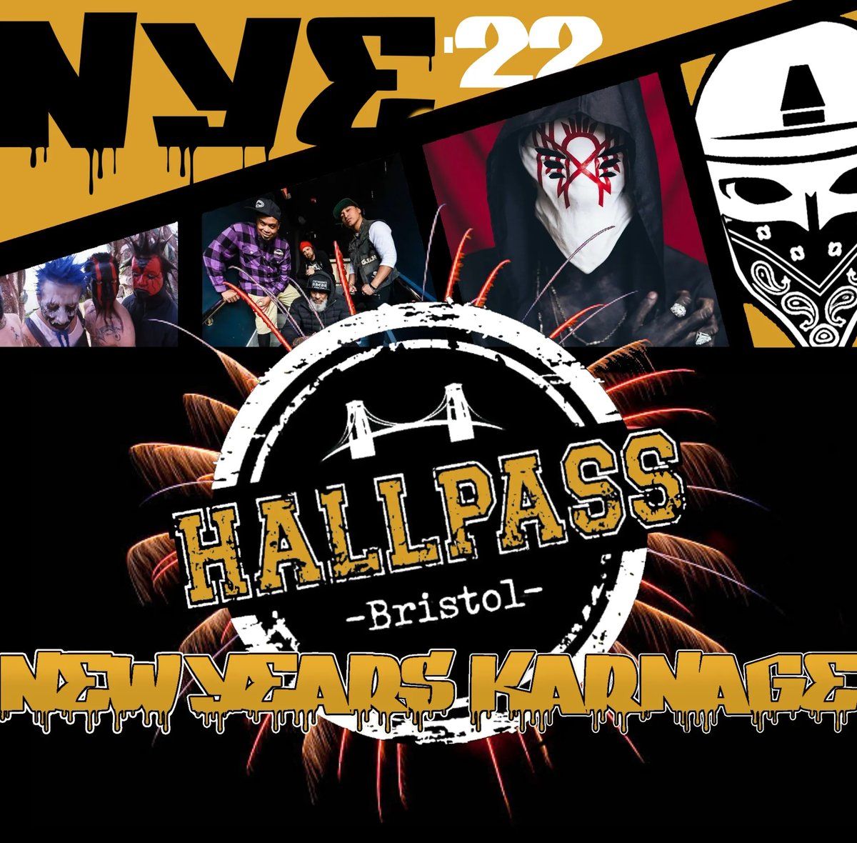 theGVMC's tweet photo. Oh oh! Family style NYE? BRING IT.

#nye #ghettovikingsbrand #ghettovikingfamily #hallpassbristol #bristol #newyearseve #party #numetal #metalcore #heavymetal #beatdown #alternativehiphop #horrorcore #deathcore #hardcorehiphop #hiphopheavymetalcollective #nightlife #clubnight https://t.co/gnFetHV6K5