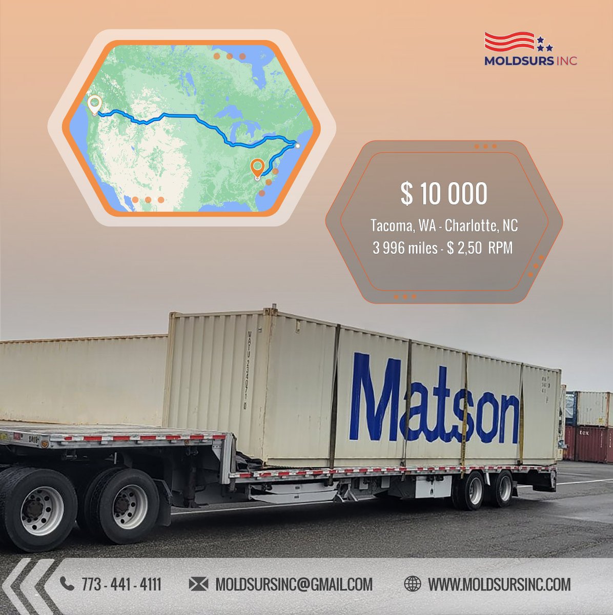 Your load is safe with Moldsurs Inc! 🤝🤝🤝
📞 Call us at: +1 773-441-4111
✉️ Or email us at: moldsursinc@gmail.com
#logistics #logisticssolutions #CDL  #freight  #truckdrivers #owneroperator