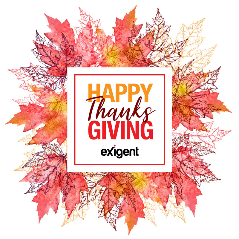 Happy Thanksgiving to our American colleagues, clients, and companions!