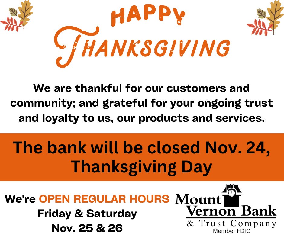 Mount Vernon Bank (@mountvernonbank) on Twitter photo 2022-11-24 14:05:35