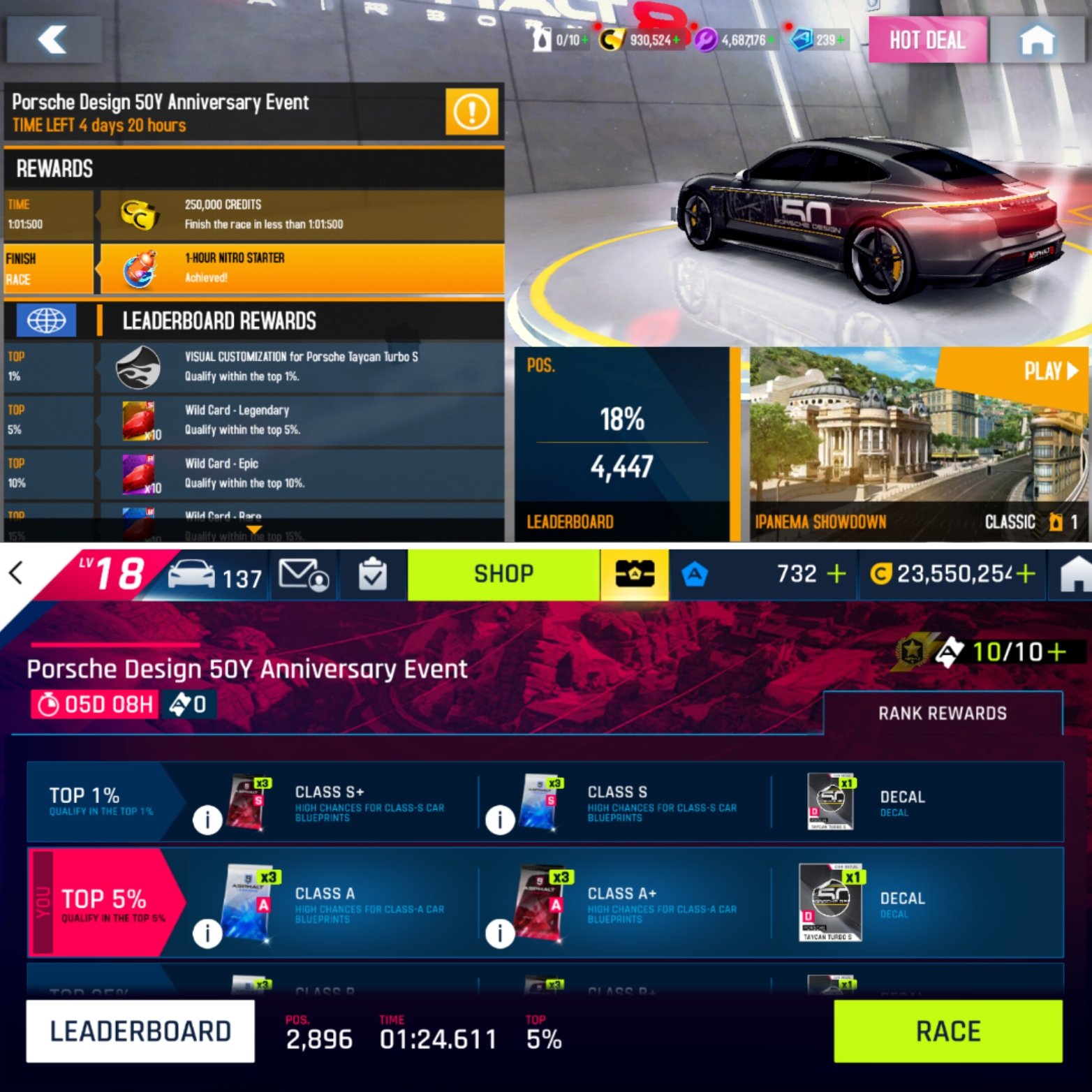Porsche taycan turbo 2024 s asphalt 8
