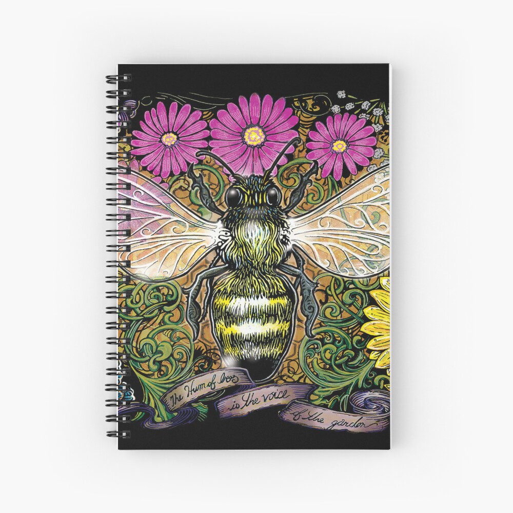 The hum of bees is the voice of the garden, art by #TyMeier #bumblebee #garden #RBandME:  redbubble.com/i/mouse-pad/Th… #findyourthing #redbubble