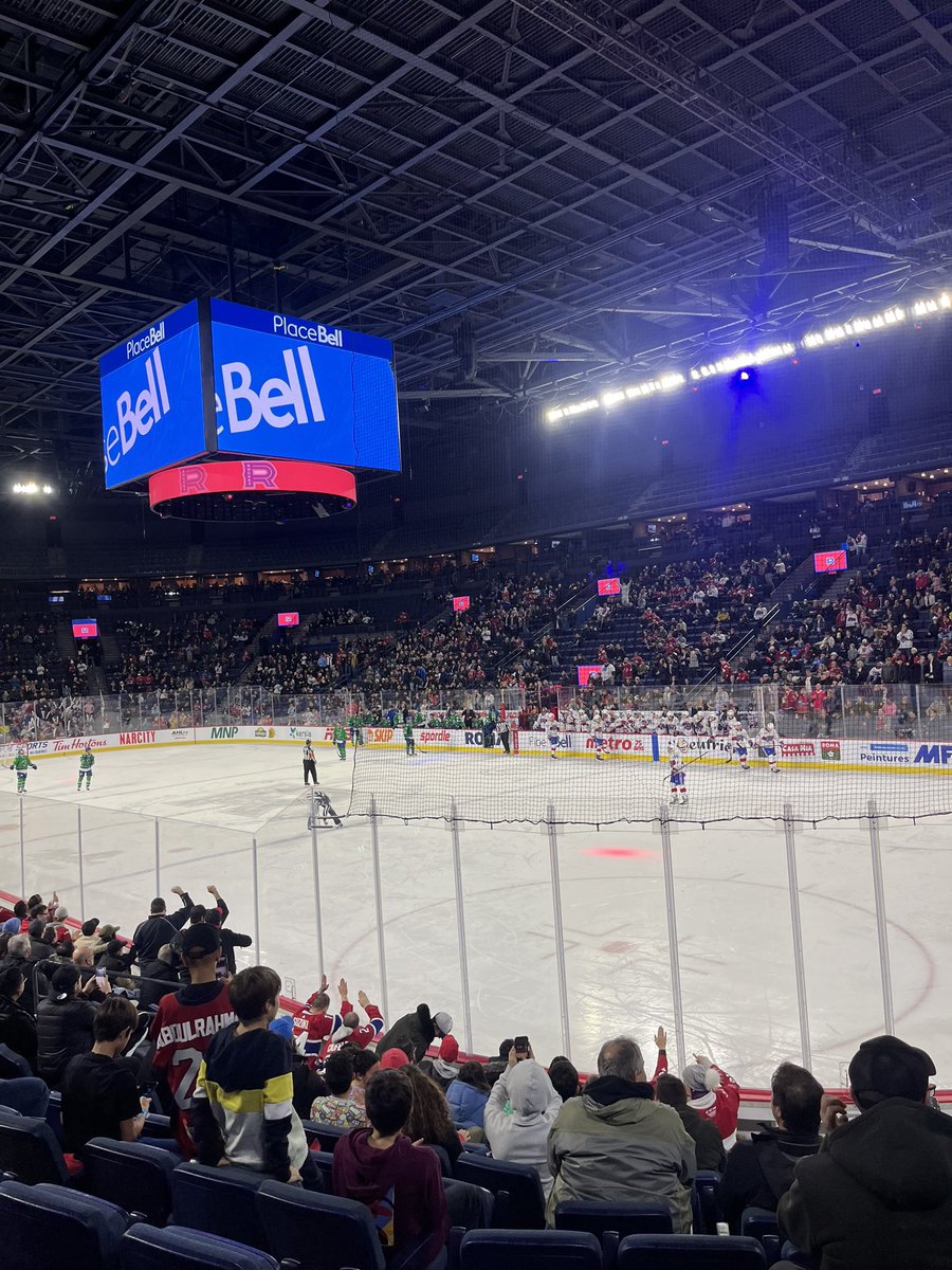 At the <a href="/RocketLaval/">Rocket de Laval</a> <a href="/abbycanucks/">Abbotsford Canucks</a> game last night. Special thanks to my friend and Video Coach <a href="/ibeecks/">Ian Beckenstein</a> for the tickets #AHL