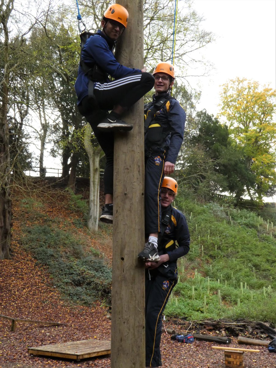 AdventuresAtRBC's tweet photo. Great session on the 'High All Aboard' this afternoon. With just 4 pegs and small platform, it was a test of nerves and team work. Fun with a purpose! https://t.co/92gTWbKNya