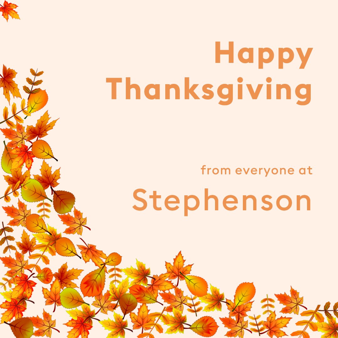 From all of us at Stephenson, we hope you have a happy thanksgiving 🦃🍂🍁 Thank you to our creative community, partners and customers, we’re grateful for you!

#happythanksgivng #thanksgiving #soap #community