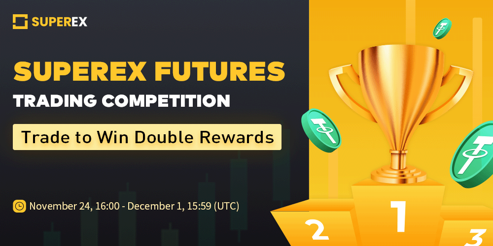SuperExet's tweet photo. Join the #SuperEx Futures Trading Competition and Win USDT Rewards! 🤩

1⃣ Complete trading tasks and win ranking rewards
2⃣ Complete the invitation tasks and win additional rewards

⏰ Time: Nov 24, 16:00 - Dec 1, 15:59 UTC
➡️ Details: https://t.co/QqUb8Xcxlk 

#cryptocurrency https://t.co/IYNjcNsZEY