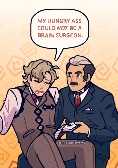 // tgaa2 spoilers

Herlock "the sight of you is making my mouth water" Sholmes #tgaa #dgs #homumiko 