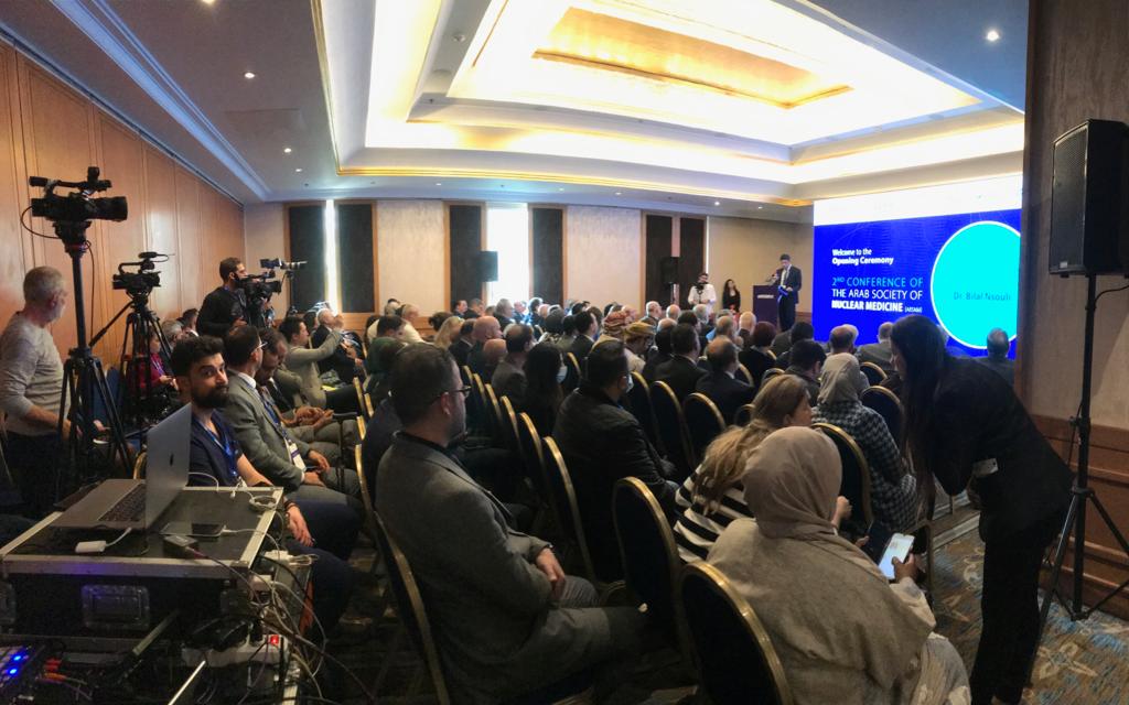 ARSNM5's tweet photo. Live from #ARSNM2022 !
Here are some snaps from our opening ceremony.
President of ARSNM @mbhaidar 
President of AUB @DrFadloKhuri 
and many more special guests https://t.co/hmhKXeTQ3z