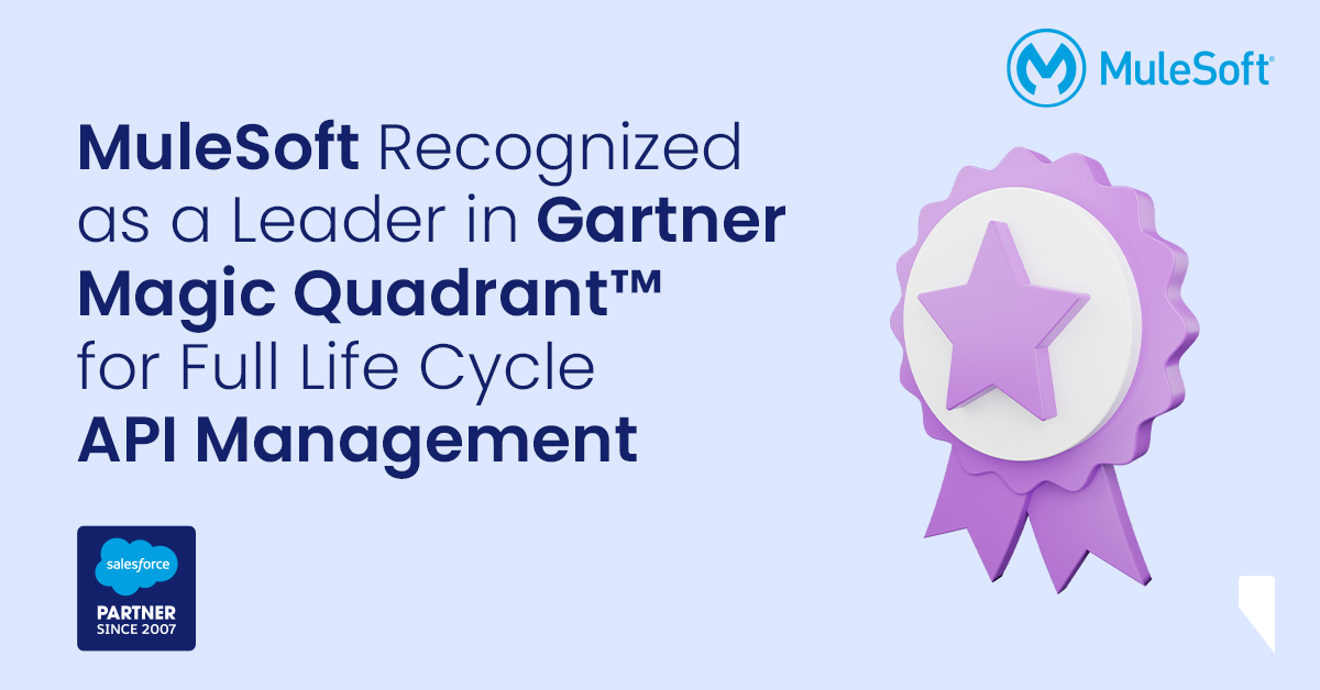 For the seventh consecutive year, #Mulesoft is positioned as a leader in Gartner®'s 2022 #Gartner Magic Quadrant for Full Lifecycle API Management.

Click the link to reach the details of the news announced by #Salesforce, the world's #1 CRM leader. bit.ly/3i9DNBs