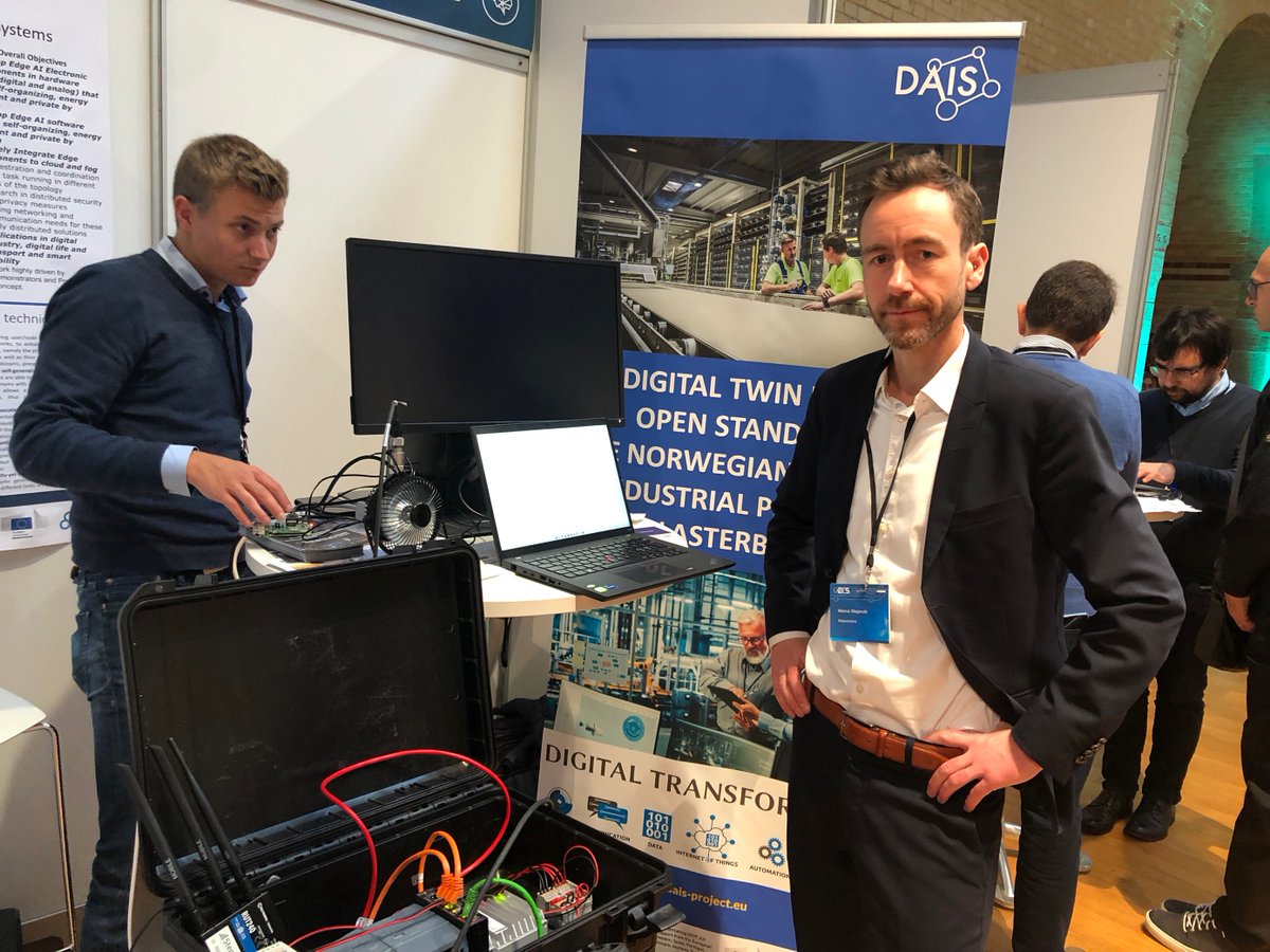 DaisEcsel's tweet photo. DAIS at EFECS 2022 represented by RISE, Jotne, Sirris and Sentigrate, ITI Portugal, Univeristy of Brno, TU Eindhoven, University of Siegen, Orolia, TietoEvry, G&amp;D, Almende, University of Lübeck! https://t.co/tUZKgX96lB