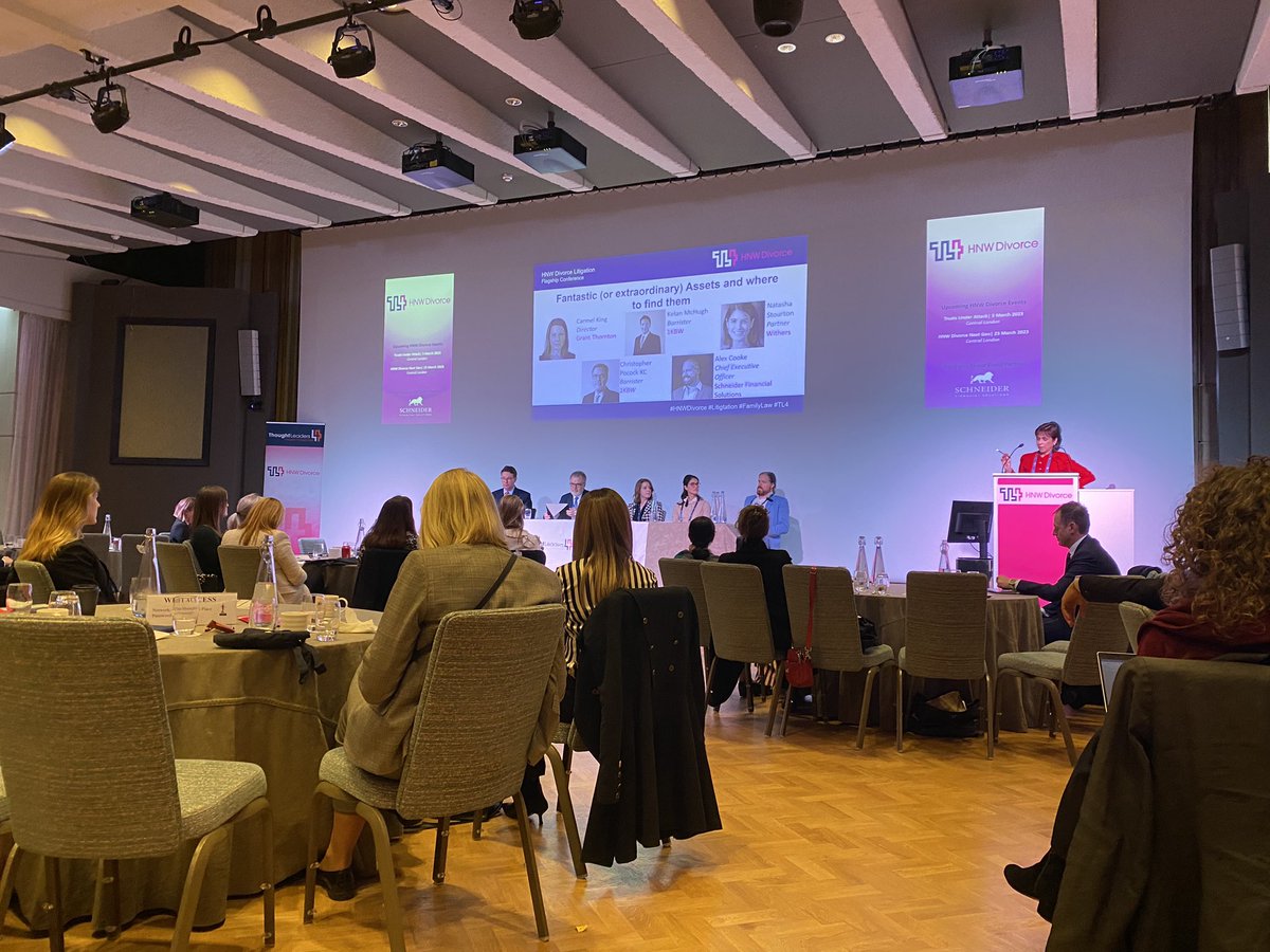 Very interesting talks so far at the <a href="/hnwdivorce/">ThoughtLeaders4 HNW Divorce</a> conference - particularly liking the Fantastic Beasts link to the title of the next session and promise of talk of high value handbags and cars! #HNWDivorce #FamilyLaw #TL4