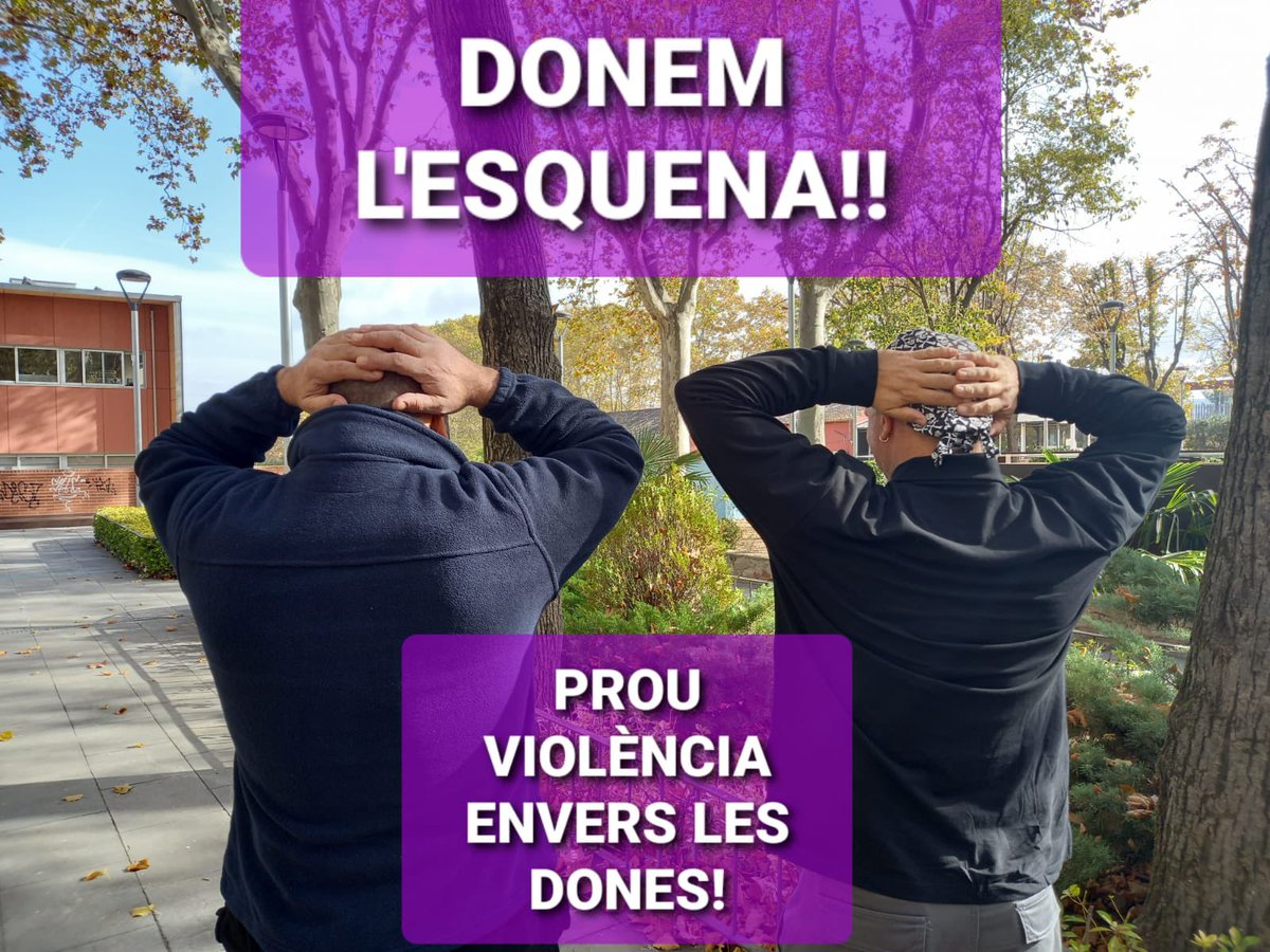 compiccoospm's tweet photo. Aquest #25N @CCOOSPM donem l’esquena a aquestes violències. #DonoLEsquena #STOPAssetjamentSexual https://t.co/sR7Kmimx9n