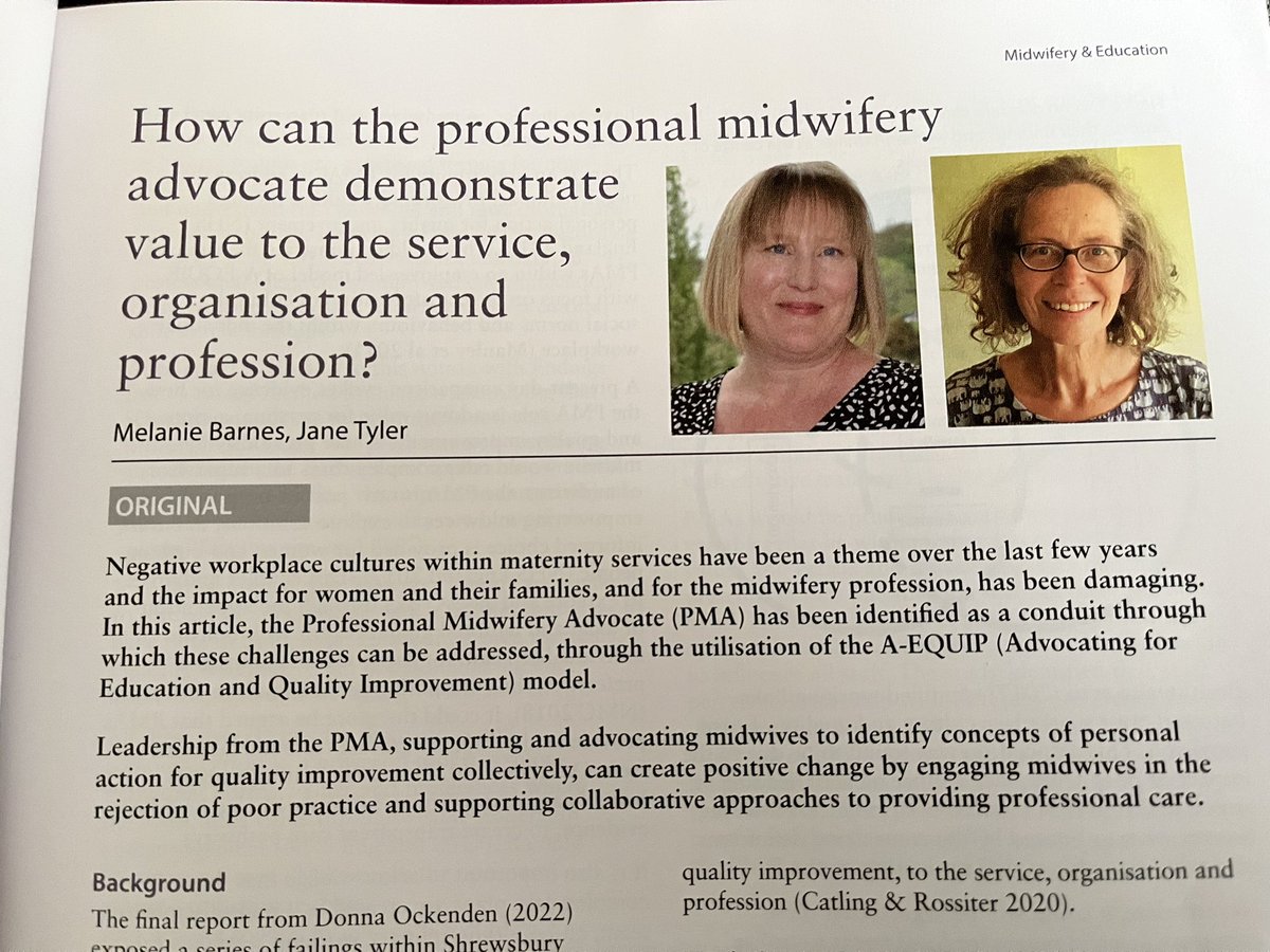 mellyess's tweet photo. A little publication in @MIDIRS to really highlight the value of PMA’s to the service, organisation and profession @JaneTyler5 https://t.co/H4cOjLKTfh