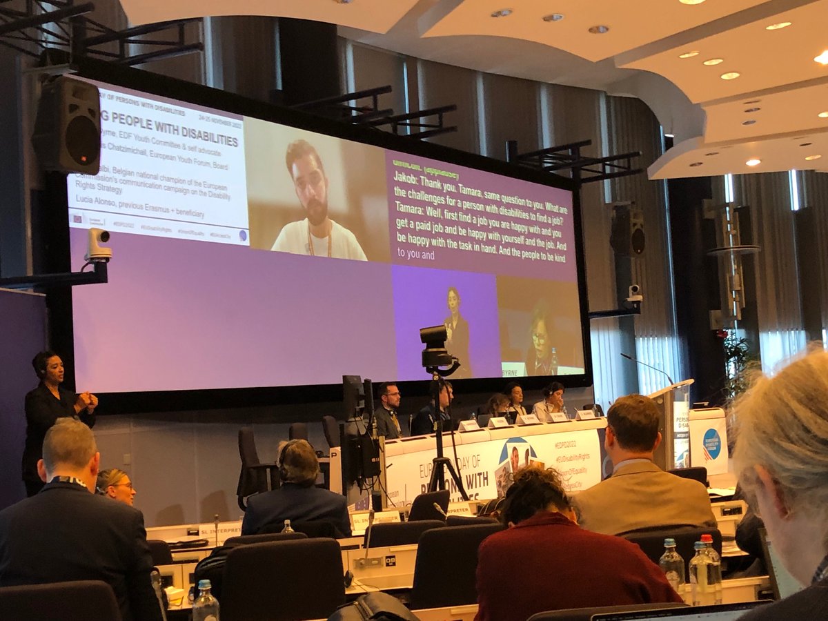 HopeandHomes's tweet photo. Insightful #EDPD2022 session discussing the realities of being a young person with a disability. 

The issues are far-reaching, from lack of access to higher education opportunities and difficulties entering the job market to housing and independent living facilities. https://t.co/aukq75FvdA