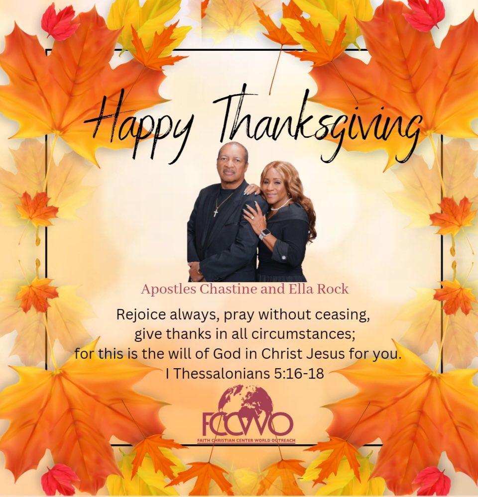 FCCWO's tweet photo. Happy Thanksgiving from Apostles Rock and Faith Christian Center! #fccwo #thanksgivingday #grateful https://t.co/H1utVUcVeb