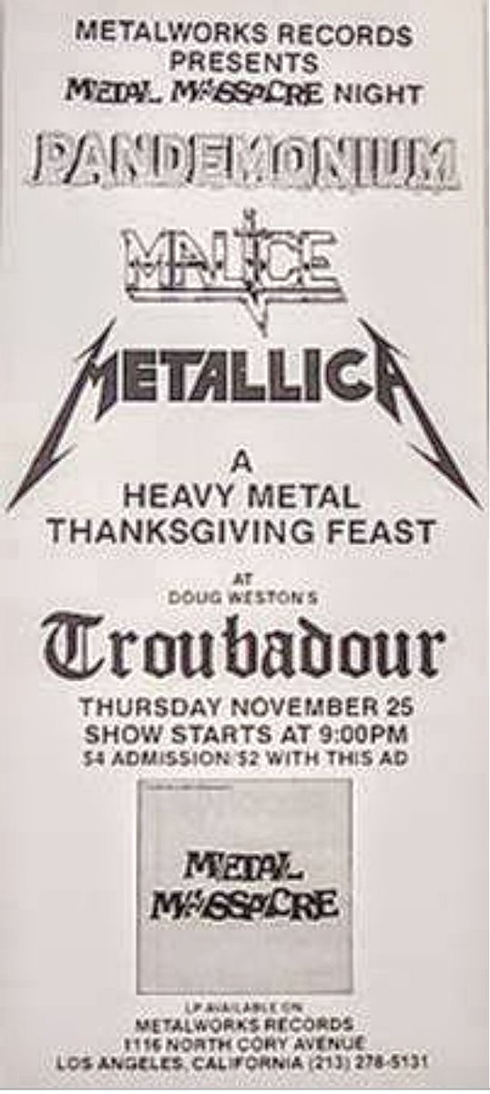 Happy heavy metal Thanksgiving! 40 years ago.