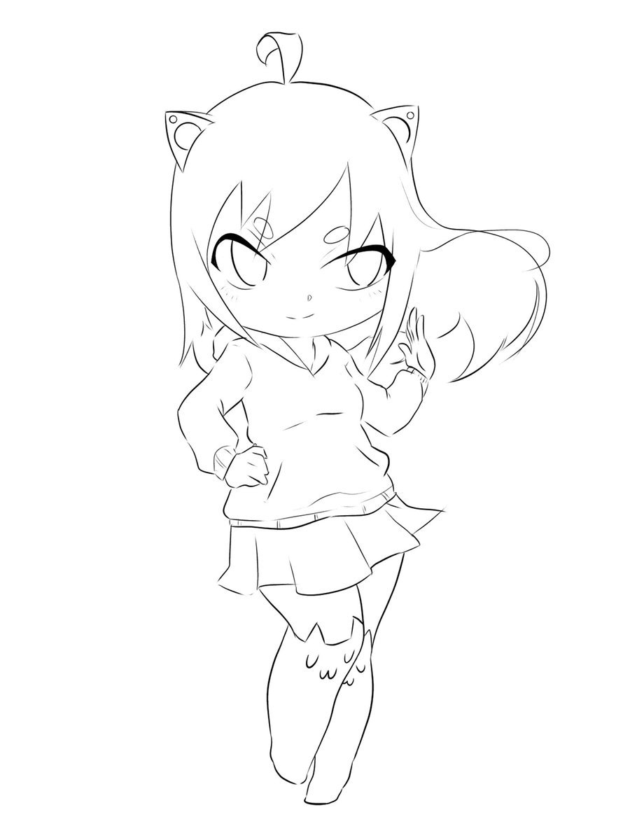 Jayps02's tweet photo. Wip.. mascot meow meow neko neko https://t.co/Ef4xu0tWhV