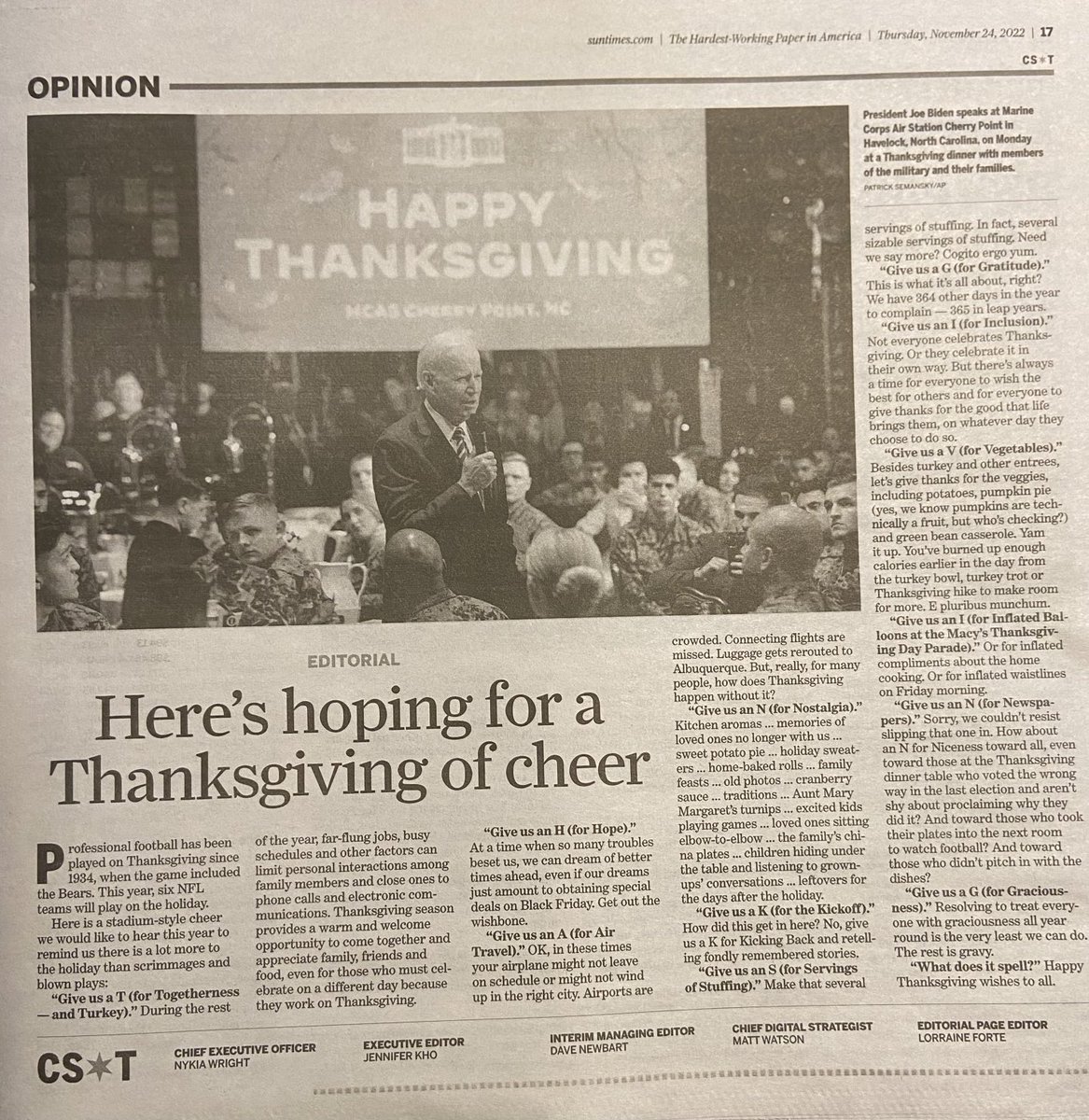 thomasfrisbie's tweet image. #thanksgiving2022