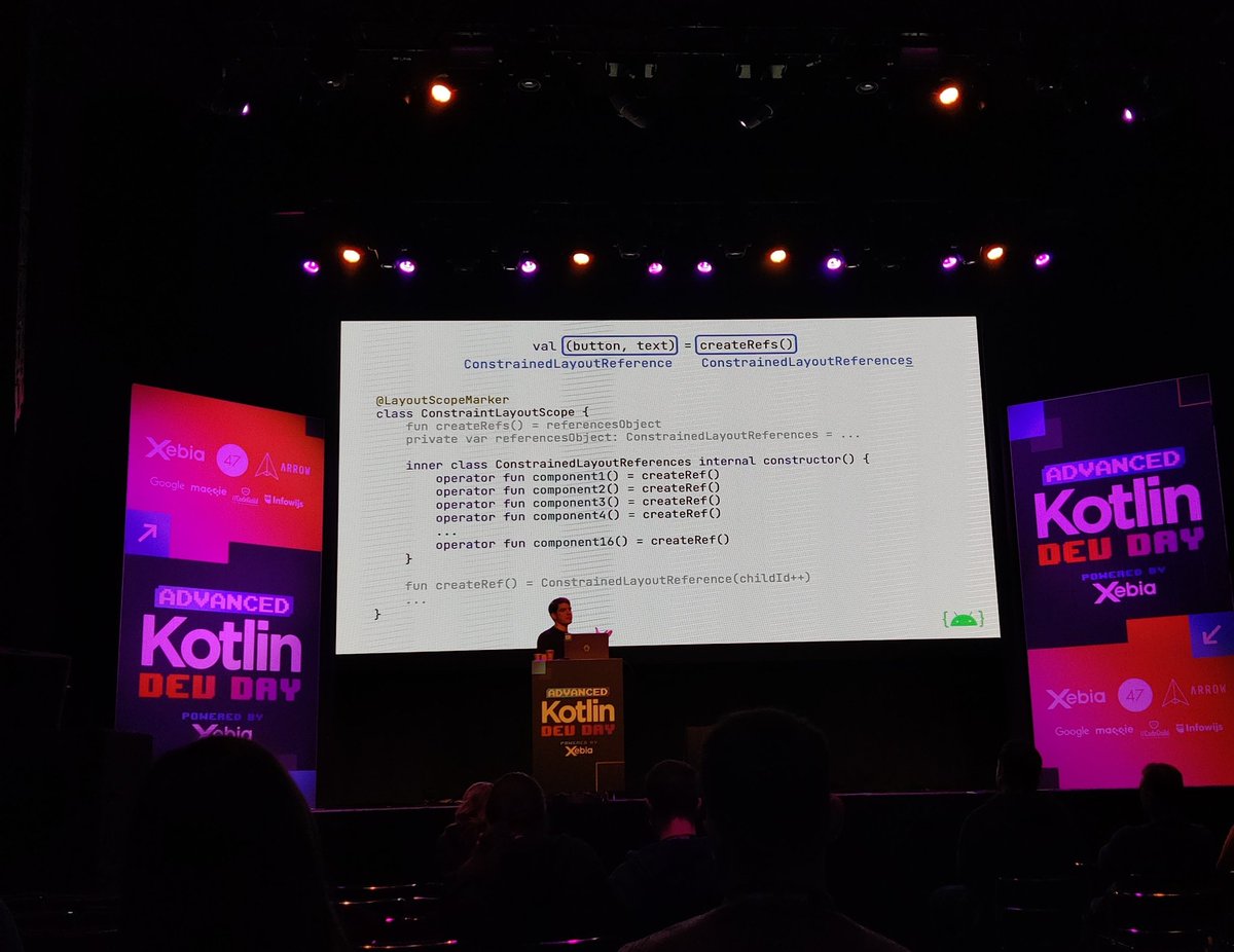 conor_smith_dev's tweet image. Great talk from @zsmb13 on Compose APIs #KotlinDevDay