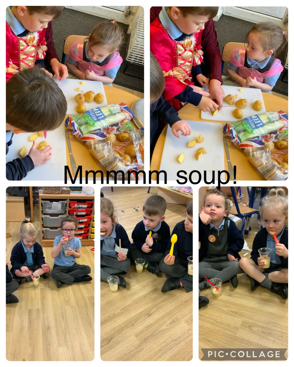 Canon_J_EYFS's tweet photo. Our story this half term is ‘I’m going to eat this ant’. In the story the ant eater tries to make the ants taste better by putting them in foods beginning with S. This week we have made strawberry jam sandwiches, drank through a straw and made soup! https://t.co/3PkJ5fn94v
