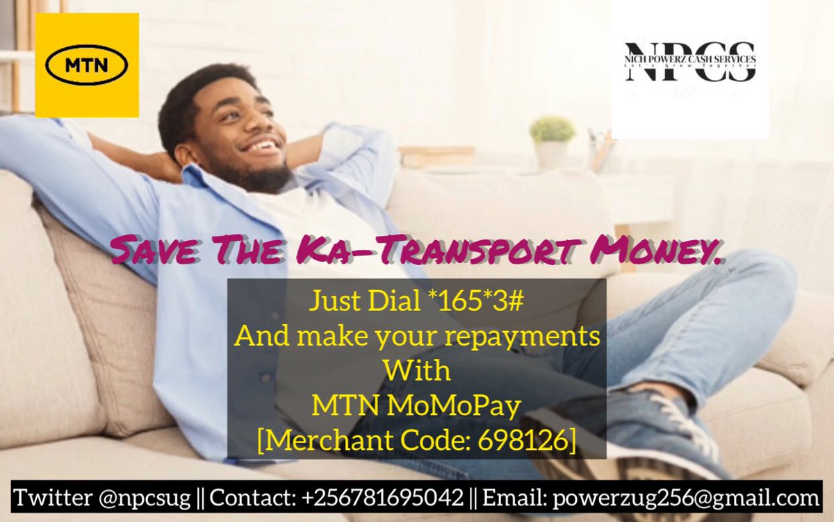 Do You Know You Can Save You Ka-Transport Money by simply making your loan repayments using MTN MoMoPay💛 #npcsug #LetsGoDigital #MTNMoMoPay