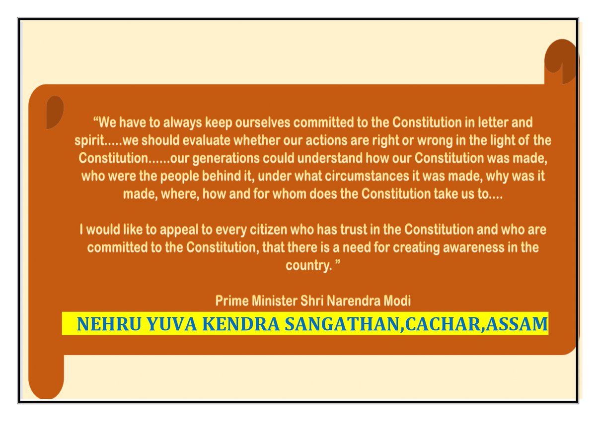 nykcachar's tweet photo. Celebration of National Constitution Day (Samvidhan Diwas) on 26th November 2022
#KnowYourConstitution #ConstitutionDay #SamvidhanDiwas 

@YASMinistry @Inkhuanguang_RD @Nyksindia https://t.co/5edLcpUAbw