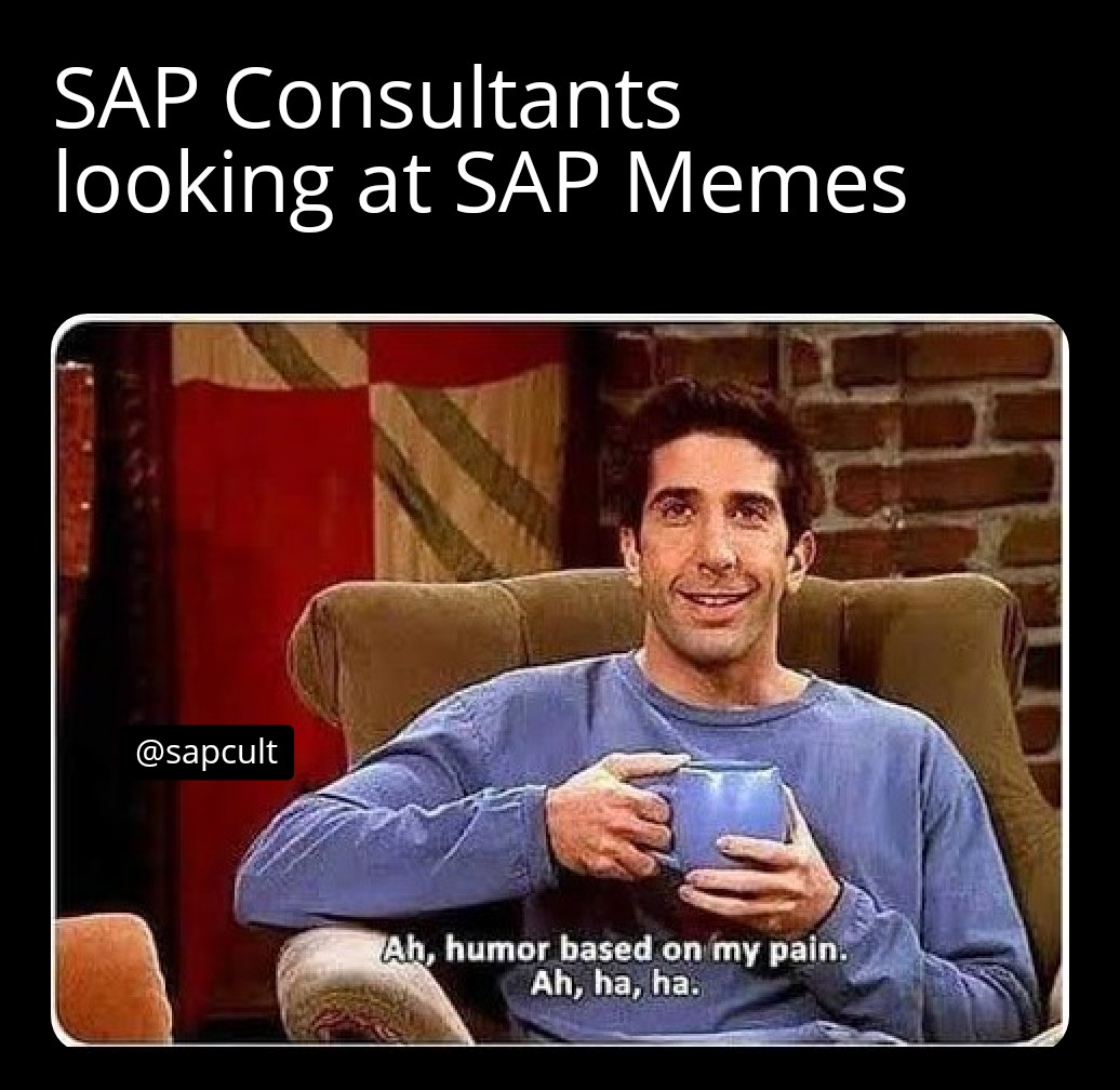 SAPMemes's tweet photo. Hahahaha π€£ππ #sapmemes #sap #sapmeme #abap #abapisnotdead #sapabap #sapconsultants https://t.co/gCAeV16GhD