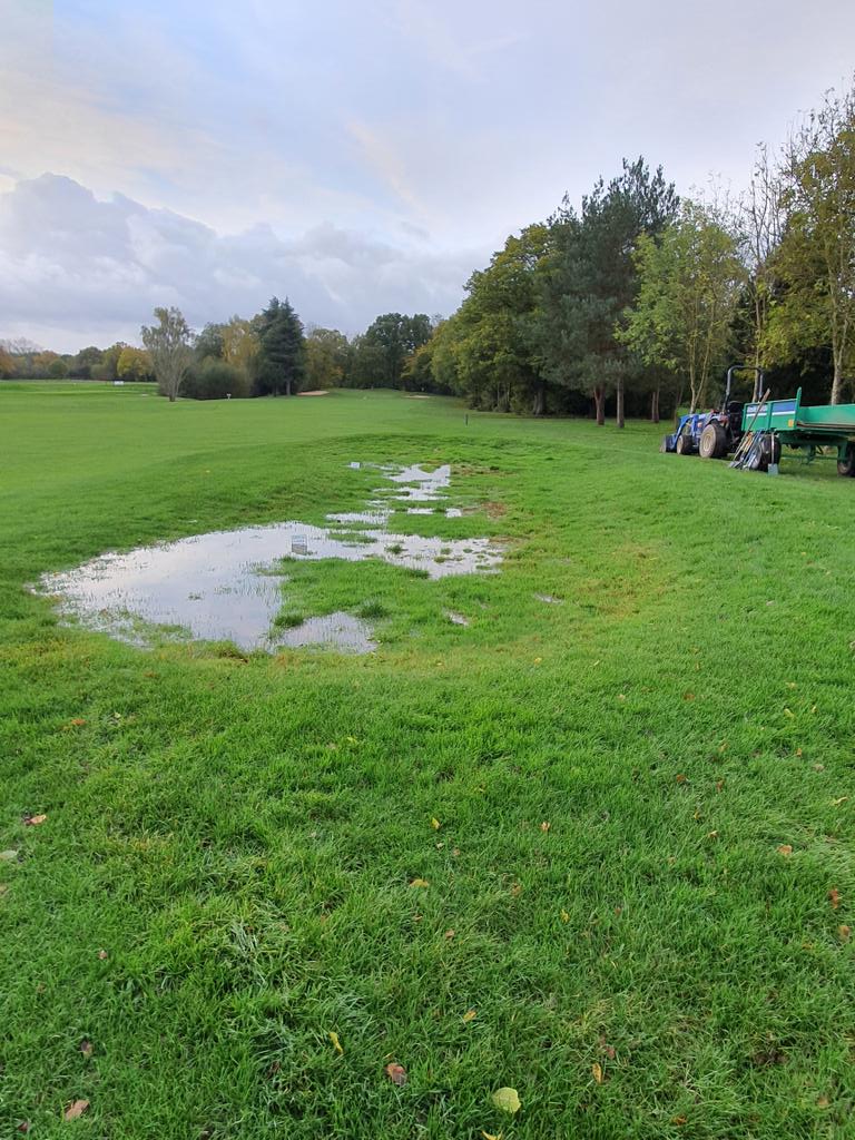 NickDowe's tweet photo. Weather was not kind to us for this project. Glad to get it wrapped up before conditions get even worse. Only one more GUR bunker to address at Poult Wood Golf Course @tmactiveleisure. https://t.co/6YcEhsPCLz