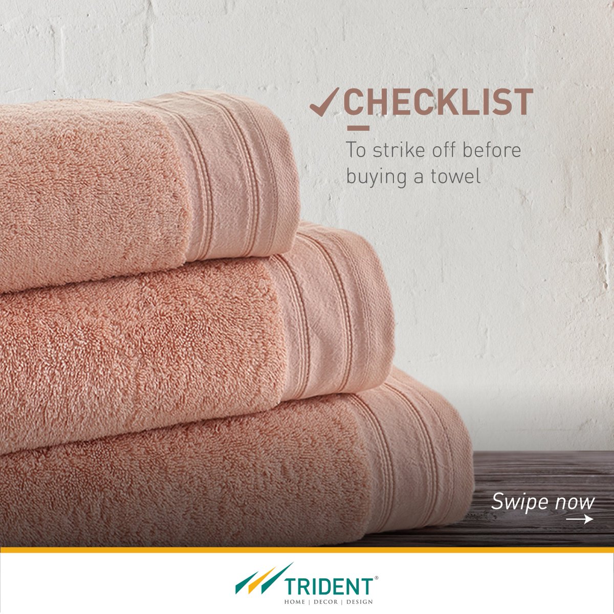 TridentGroupGLB's tweet photo. Buying a #towel can become a tedious & confusing process at times. We're here to make it easier for you. Swipe to browse through a consolidated list of attributes to consider before buying a towel that will serve you best.
#hometextiles #bathlinen #b2b https://t.co/B6yLJWpZO9