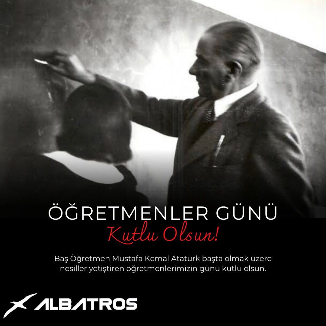 Yarınlarımızı bir güneş gibi aydınlatan; fikri hür, vicdani hür, irfanı hür yeni nesiller yetiştiren öğretmenlerimizin 24 Kasım Öğretmenler Günü kutlu olsun.

Albatros Ekibi