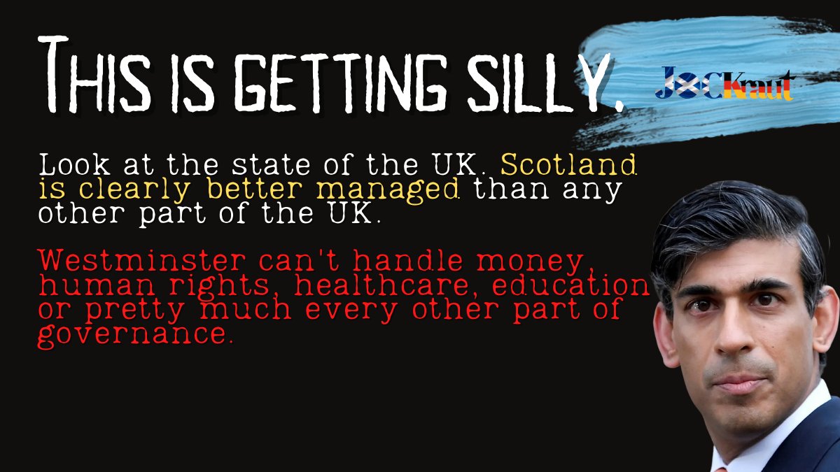This is getting silly. Who could seriously argue that the UK is in a good place or will provide a safe future for its people? Scotland has a way out, but it needs to step up and take it. Get involved! #ScottishIndepenence #YesScots #indyref2