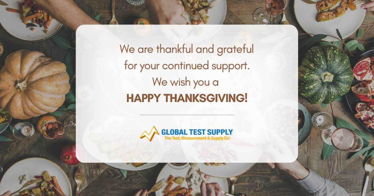 Wishing you all a happy and safe Thanksgiving!
Thank YOU! #Thanksgiving2022
#GlobalTestSupply #GiveThanks