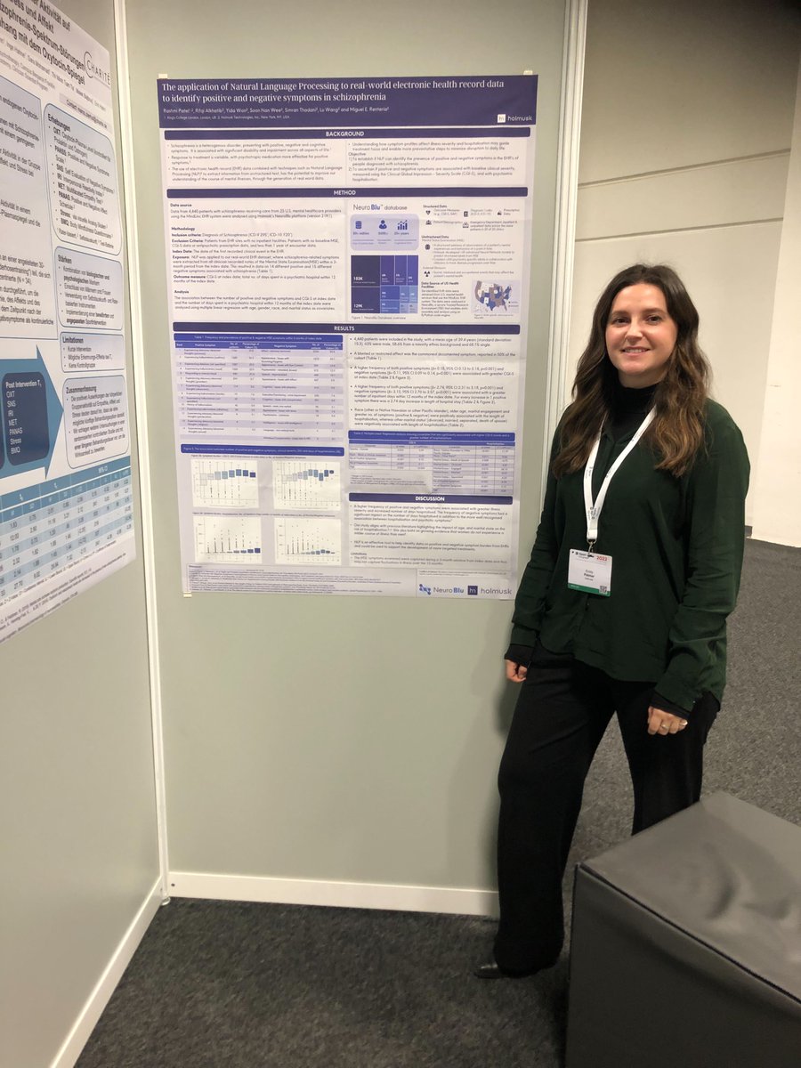 We're honored to present two posters at #DGPPN2022, using #RWD from our #NeuroBlu database to gain new insights on #mentalhealth after the #COVID19 pandemic, as well as positive and negative symptoms in patients with #schizophrenia. See the posters: hubs.li/Q01t78s10