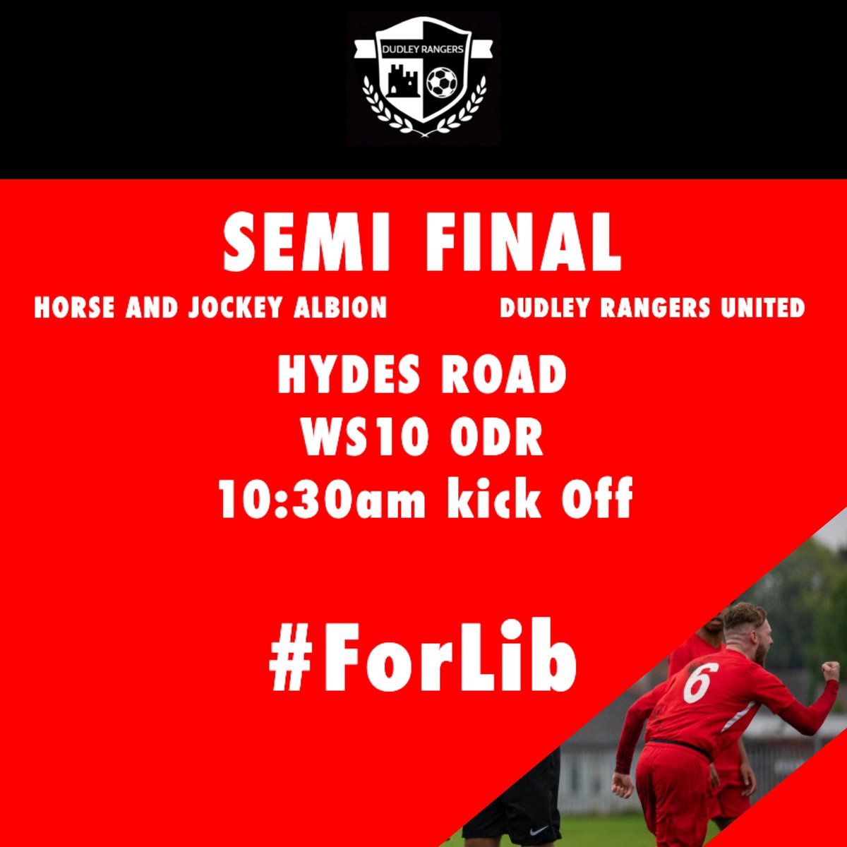 fc_dudley's tweet image. This Sunday the boys have a Semi Final vs Horse &amp;amp; Jockey Albion⚽️

Recently we lost a huge part of the Rangers family in Lib Charris🙏🏻

This Sunday we’ll show our appreciation and love &amp;amp; will make sure we do her proud, Playing for you Sunday Lib❤️

UTR

🔴🔴🔴