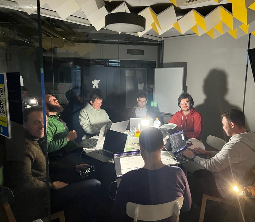 Today <a href="/Wix/">Wix</a> Dnipro office, no electricity. Working on UPS power and Starlink (thank you <a href="/elonmusk/">Elon Musk</a>) Most amazing: this crazy team is not giving up and are still working #winningteam