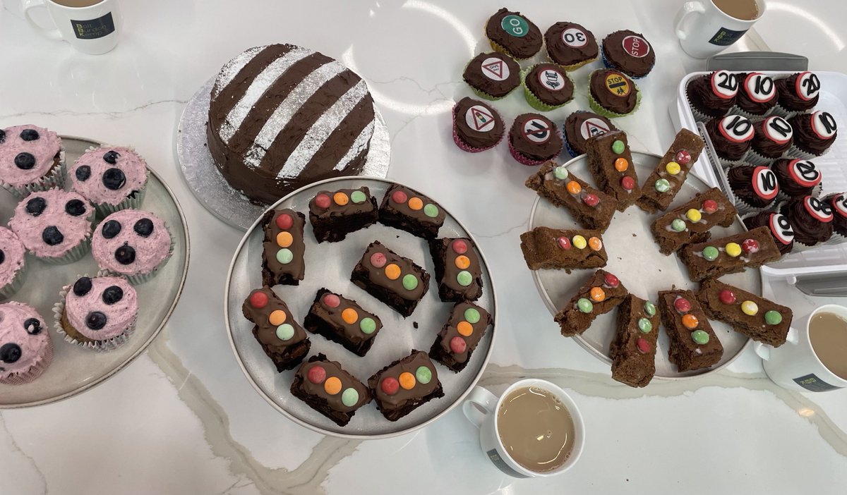 BoltBurdonKemp's tweet photo. Today #BBKBakingClub & @BBK_ComplexInj took part in @Brakecharity's #BakeforBrake raising awareness of #RoadSafety in the most tasty way possible! We had brownies, cupcakes, a marble cake & blueberry muffins - delicious & all for a great cause! #BakingForElevenses #LifeatBBK https://t.co/nG71so6ApP